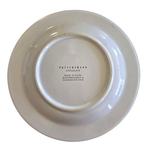 Pottery Barn Ceramic Chocolate Dessert Plate, Green Chocolat Delespaul-Havez - Picture 6 of 6